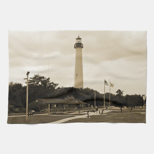 Cape May Lighthouse Handtuch (Horizontal)