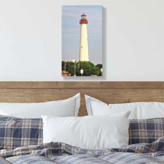 Cape May Lighthouse Leinwanddruck (Insitu (Schlafzimmer))