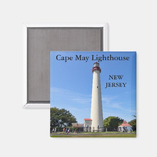 Cape May Lighthouse, New Jersey Magnet (Vorderseite/Rückseite)