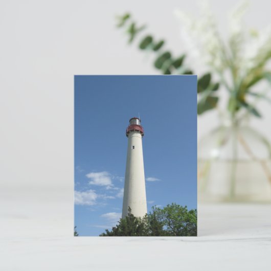 Cape May Lighthouse New Jersey Postkarte (Stehend Vorderseite)