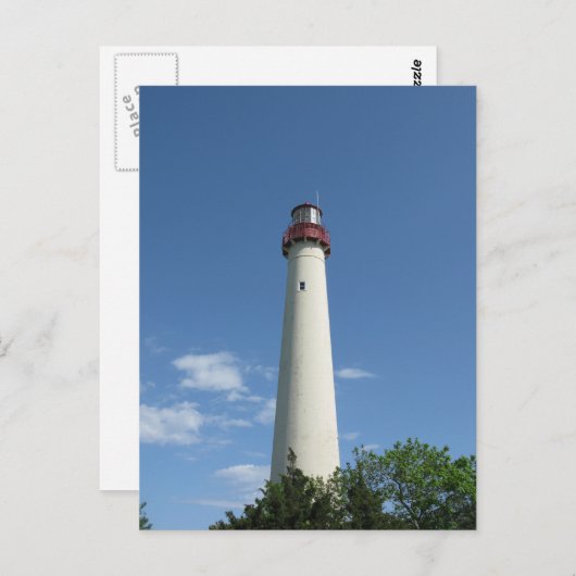Cape May Lighthouse New Jersey Postkarte (Vorne/Hinten)