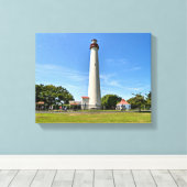 Cape May Lighthouse, New Jersey Wrapped Canvas Leinwanddruck (Insitu (Holzboden))