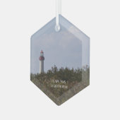 Cape May Lighthouse Ornament Aus Glas (Vorderseite Links)