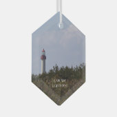 Cape May Lighthouse Ornament Aus Glas (Vorderseite Rechts)
