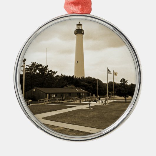 Cape May Lighthouse Ornament Aus Metall (Vorne)