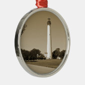Cape May Lighthouse Ornament Aus Metall (Rechts)