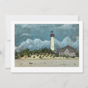 Cape May Lighthouse Painting, New Jersey Einladung