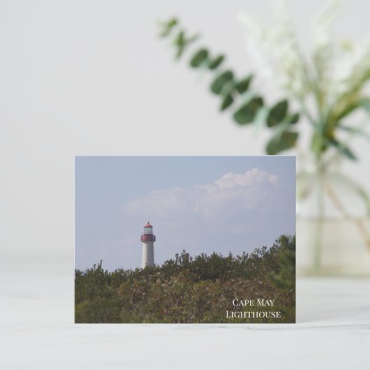 Cape May Lighthouse Postcard Postkarte (Stehend Vorderseite)