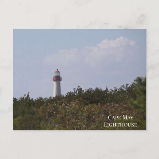 Cape May Lighthouse Postcard Postkarte (Vorderseite)