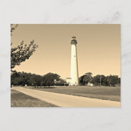 Cape May Lighthouse Postkarte (Vorderseite)