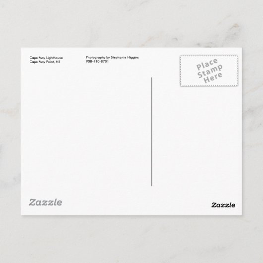 Cape May Lighthouse Postkarten (Rückseite)