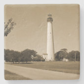 Cape May Lighthouse Steinuntersetzer (Vorderseite)