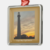 Cape May Lighthouse Sunset Ornament (Links)