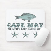 Cape May Nation's ältestes Seehotel Mousepad (Mit Mouse)