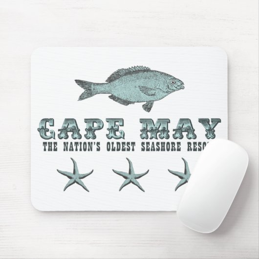 Cape May Nation's ältestes Seehotel Mousepad (Mit Mouse)
