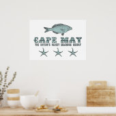 Cape May Nation's Oldest Seashore Resort Beach Poster (Küche)