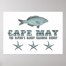 Cape May Nation's Oldest Seashore Resort Beach Poster