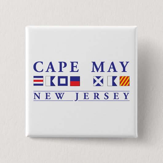 Cape May New Jersey Button (Vorderseite)