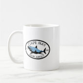 Cape May New Jersey Fischen Hai Fisch Strand Bootf Kaffeetasse (Links)