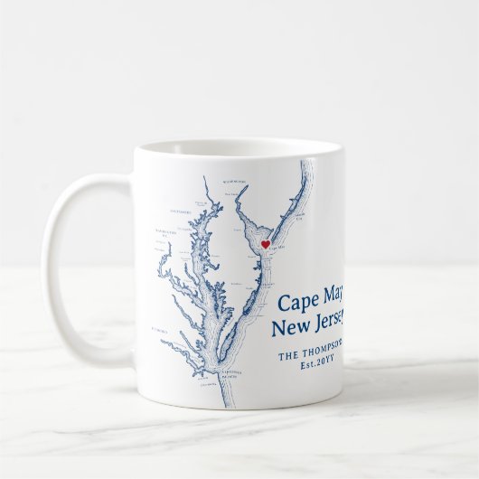 Cape May New Jersey Geschenk Kaffeetasse (Links)