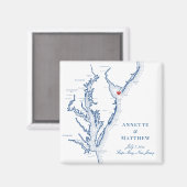 Cape May New Jersey Hochzeit in Urlaubsort Gefalle Magnet (Vorderseite/Rückseite)