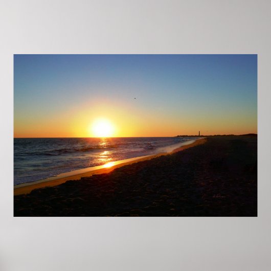 Cape May New Jersey Horizon Sunset Poster (Vorne)