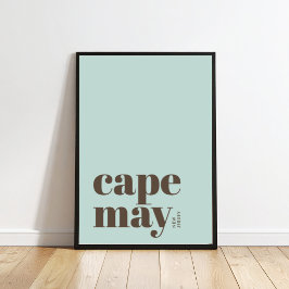 Cape May New Jersey moderne Stadt Poster