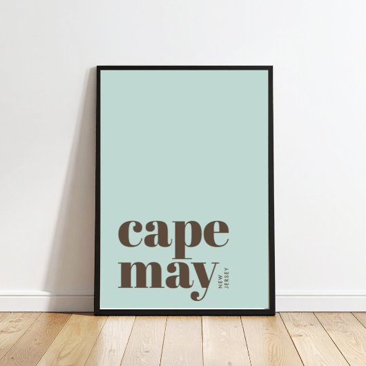 Cape May New Jersey moderne Stadt Poster