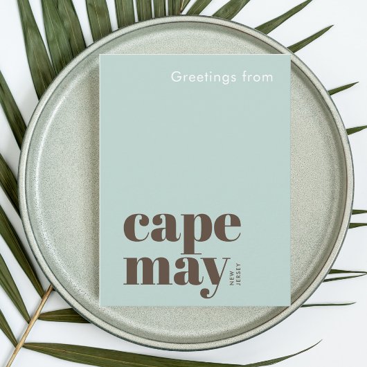 Cape May New Jersey moderner Urlaub Postkarte