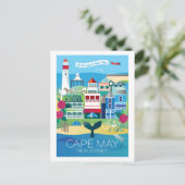 Cape May, New Jersey Postcard Postkarte (Stehend Vorderseite)