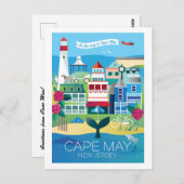 Cape May, New Jersey Postcard Postkarte (Vorne/Hinten)