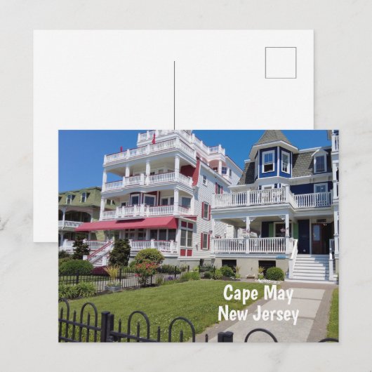 Cape May New Jersey Postkarte (Vorne/Hinten)