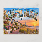 Cape May, New Jersey Postkarte (Rückseite)