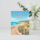 Cape May New Jersey Postkarte (Stehend Vorderseite)