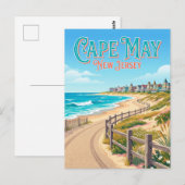 Cape May New Jersey Postkarte (Vorne/Hinten)