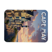 Cape May New Jersey Travel Postcard Magnet (Horizontal)