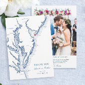 Cape May New Jersey Wedding Flat Dankeskarte