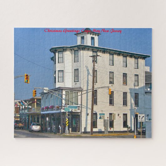 Cape May New Jersey. Weihnachtsgrüße Puzzle (Horizontal)