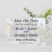 Cape May NJ - Farbige viktorianische Straße Save The Date (Stehend Vorderseite)