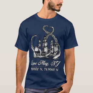 Cape May NJ koordiniert Schiff mit Oktopus T-Shirt