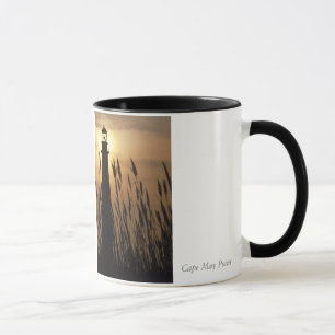 Cape May NJ Leuchtturm am Sonnenuntergang Tasse