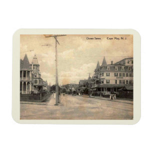 Cape May NJ, Ocean Street, c1910 Vintag Magnet