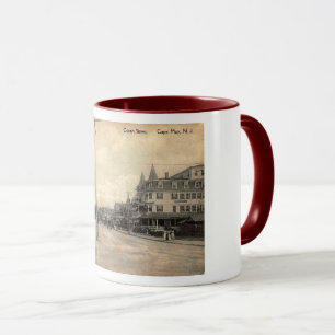 Cape May NJ, Ocean Street, c1910 Vintage Tasse