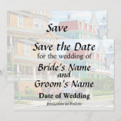 Cape May NJ Pferdekutsche Save The Date (Vorne/Hinten)