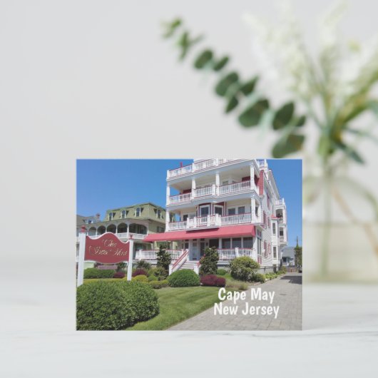 Cape May NJ Postkarte (Stehend Vorderseite)