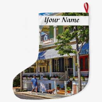 Cape May NJ - Schwestern, die die Perry Street hin Großer Weihnachtsstrumpf