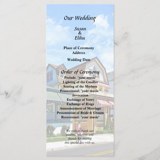 Cape May NJ - Schwestern, die die Perry Street hin Programm (Vorderseite)