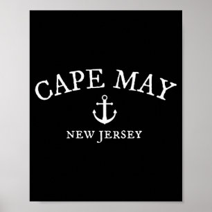 Cape May Nj-Shirt, New Jersey Küstenstadt Poster