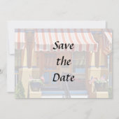 Cape May NJ - Veranda mit Korbstuhl Save The Date (Rückseite)
