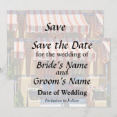 Cape May NJ - Veranda mit Korbstuhl Save The Date (Vorne/Hinten)